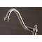 Kingston Brass KS3276PLBS Restoration 8" Bridge Kitchen Faucet W/ Sprayer, Nickel KS3276PLBS - alternate 5